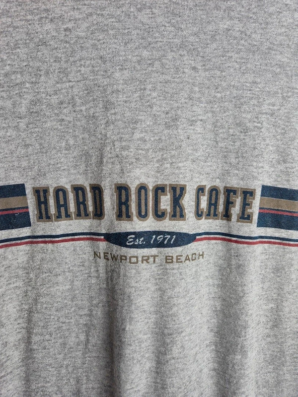 T-shirt Hard Rock Cafe Newport Beach Vintage Gris chiné Xl