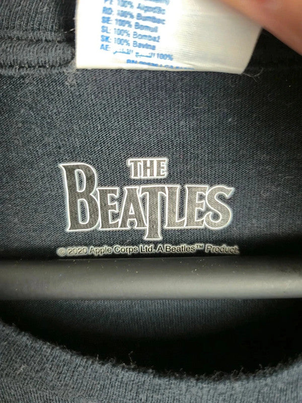 T-shirt Port & Company The Beatles Us Tour 1964 Noir Taille M Rock Fan