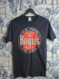 T-shirt Port & Company The Beatles Us Tour 1964 Noir Taille M Rock Fan