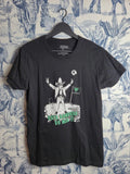T-shirt noir Friking Atrapa la Bandera imprimé geek cinéma taille M