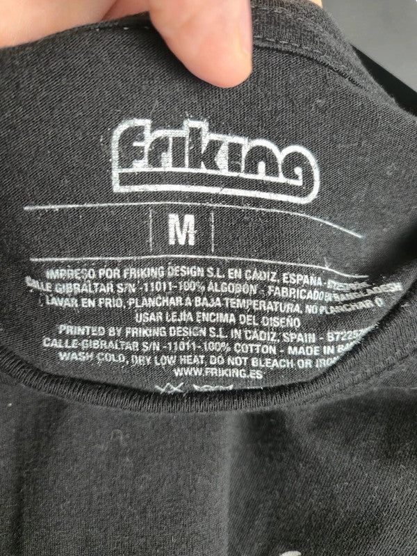 T-shirt noir Friking Atrapa la Bandera imprimé geek cinéma taille M