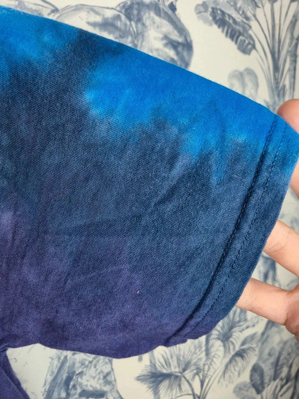 T-shirt Vintage Les Simpson Homer Duff Beer Tie-dye Bleu Taille L