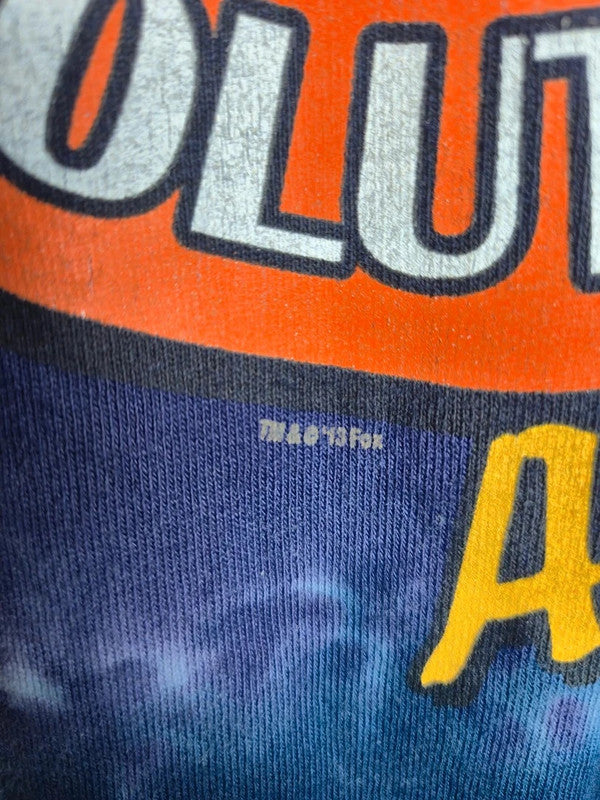 T-shirt Vintage Les Simpson Homer Duff Beer Tie-dye Bleu Taille L