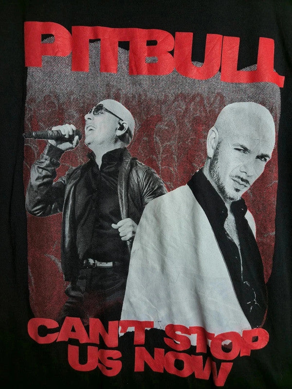 T-shirt noir Timeless Miami Pitbull Tour 2022 Musique Taille L