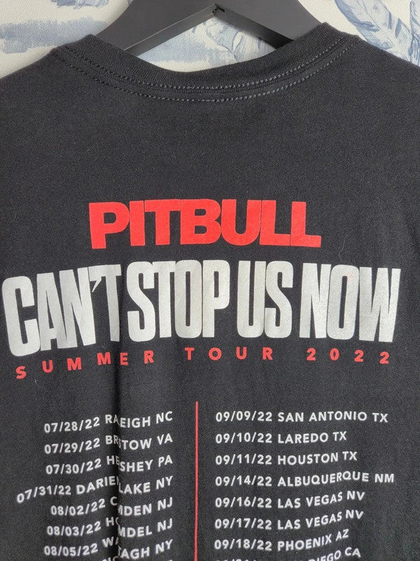 T-shirt noir Timeless Miami Pitbull Tour 2022 Musique Taille L