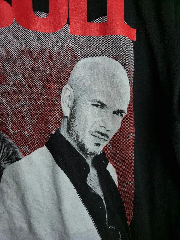 T-shirt noir Timeless Miami Pitbull Tour 2022 Musique Taille L