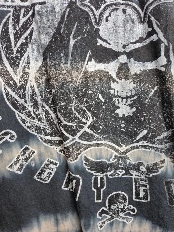 T-shirt Alchemy England Rock Gothique Tie Dye Gris Noir Taille M