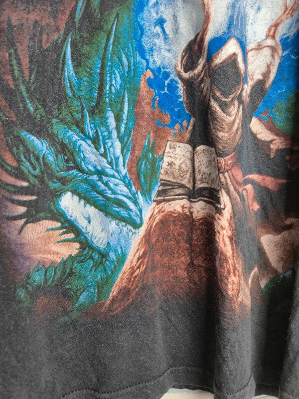 T-shirt vintage Rhapsody of Fire Triumph or Agony noir M Screen Stars Rock
