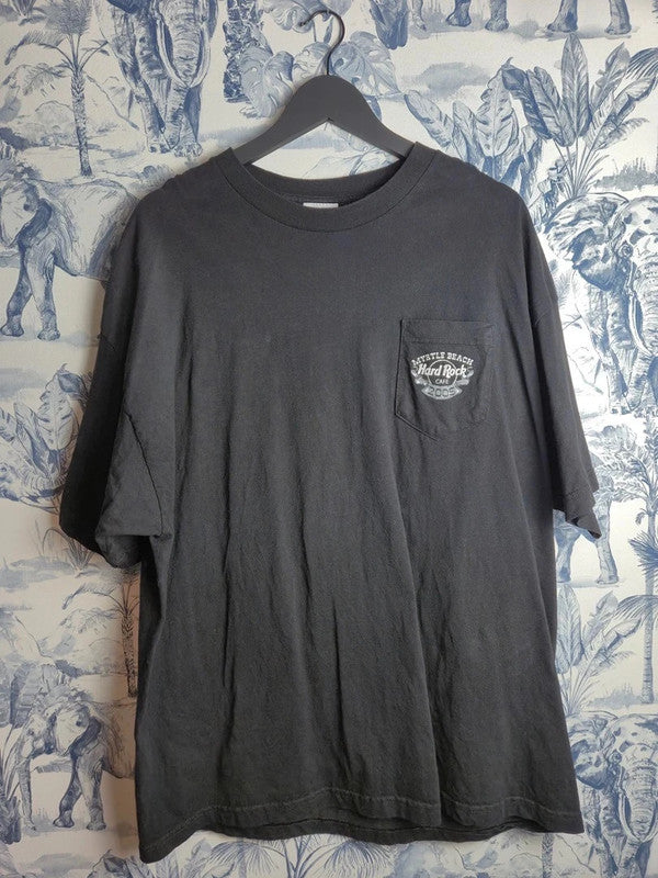 T-shirt Vintage Hard Rock Cafe Myrtle Beach Bike Week 2005 Noir 2xl