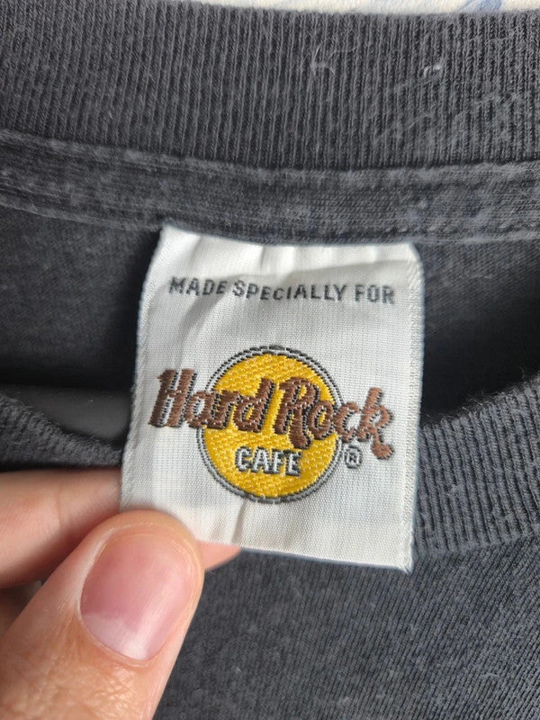 T-shirt Hard Rock Cafe Cancun Vintage Noir Coton Taille L Look Retro