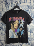 T-shirt Alstyle Rihanna Vintage Bootleg Graphic Tee Noir Taille S Look Streetwear