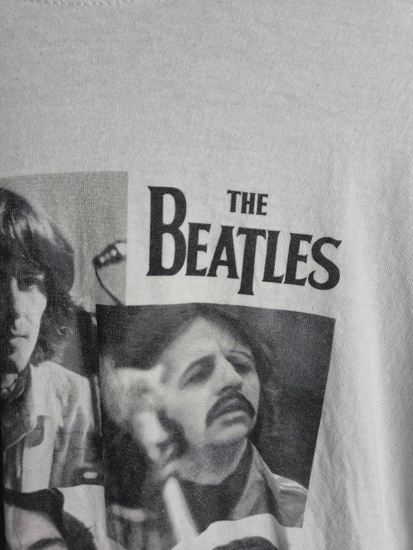 T-shirt The Beatles Let It Be Vintage Blanc Xxl Officiel Apple Corps