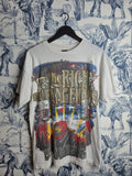 T-shirt Vintage Fuya The Rich and Dangerous Y2k Blanc Taille L
