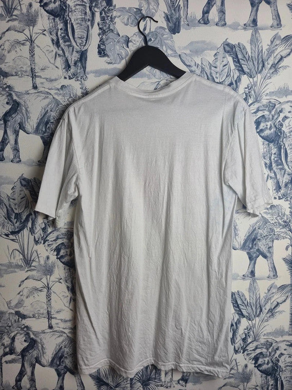 T-shirt blanc The Rolling Stones Pop Art Logo Langues '89 Taille M